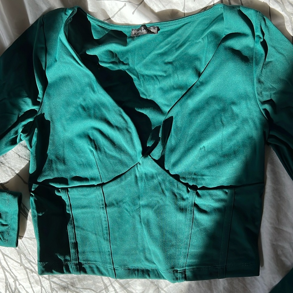 Long Sleeve Corset Top